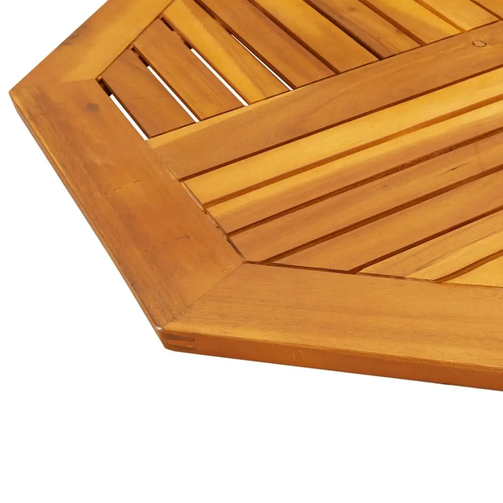Octagonal Table Top Solid Acacia Wood 90x90x2.2 cm Brown