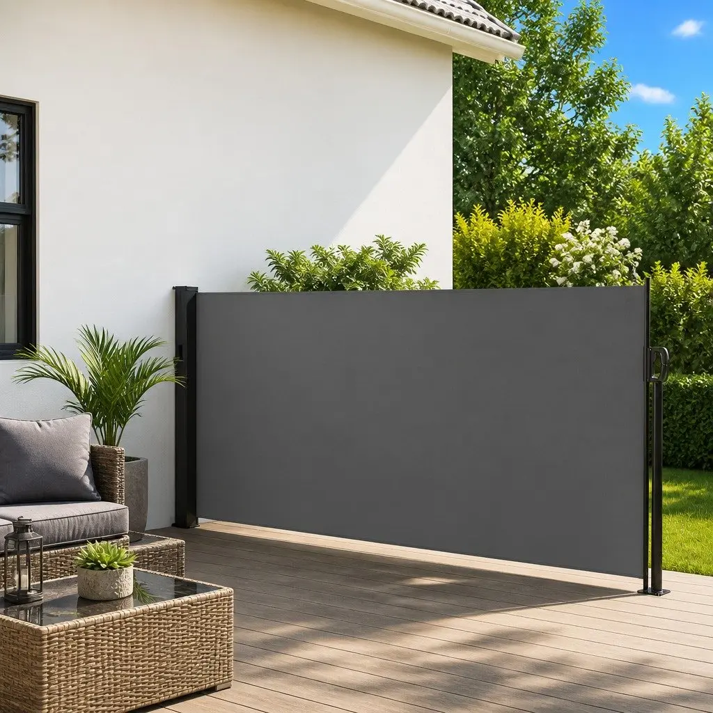 Retractable Side Awning 100x300cm Anthracite