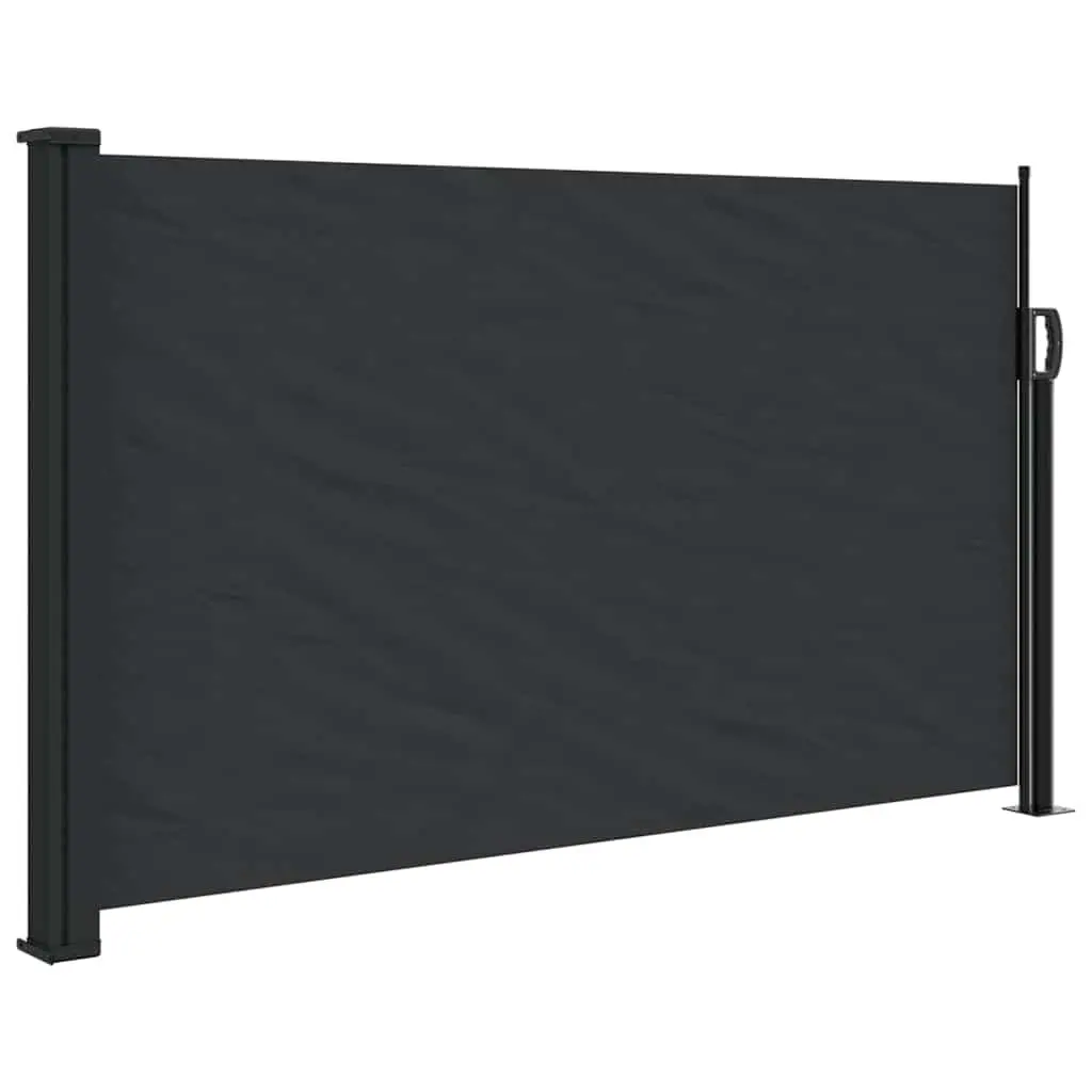 Retractable Side Awning Black 117x300cm