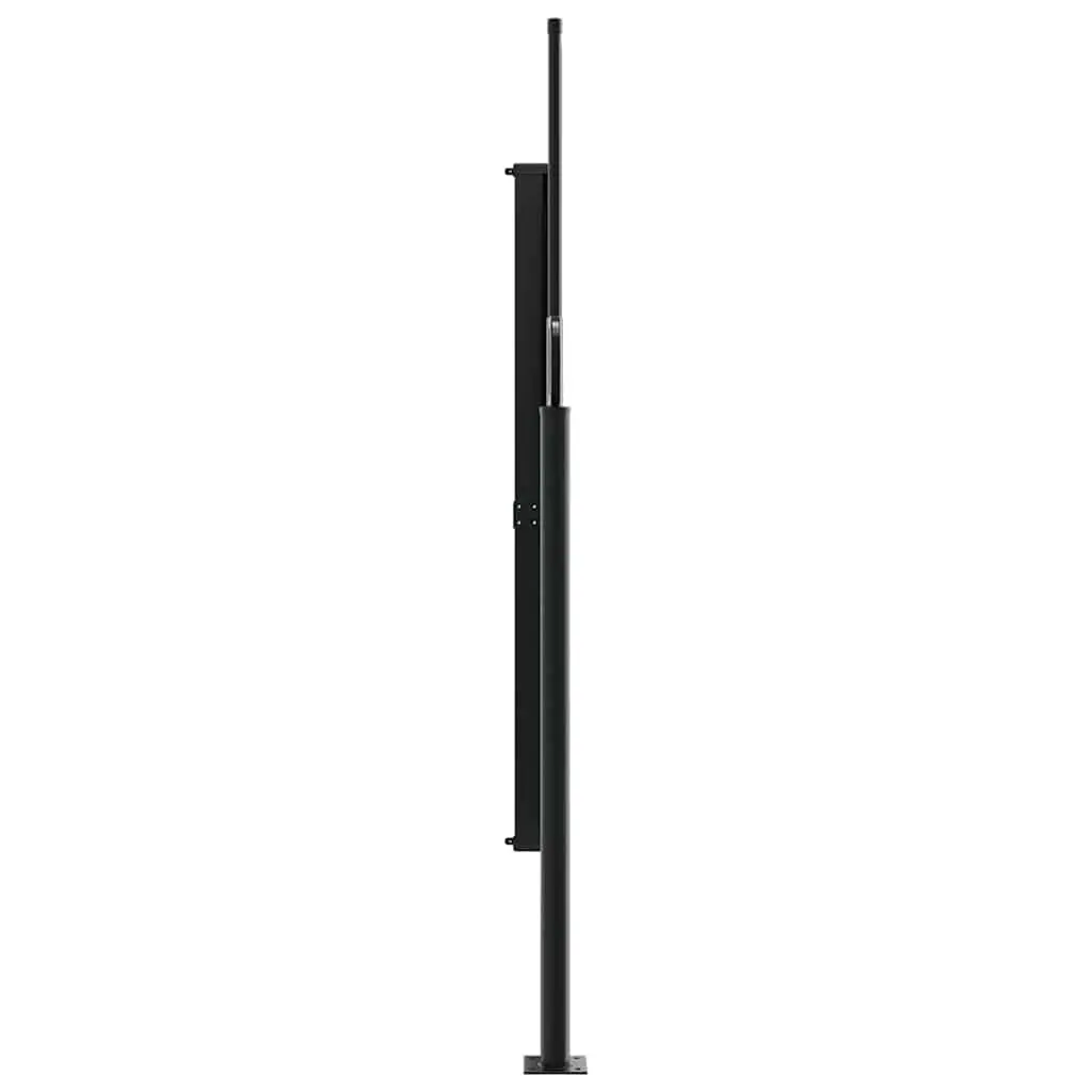 Black Retractable Side Awning 160x300 cm