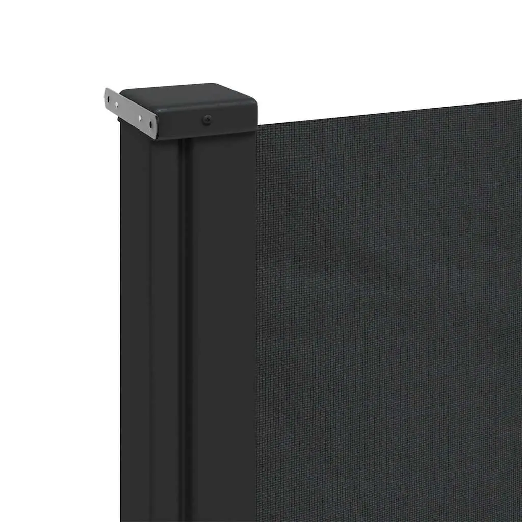 Black Retractable Side Awning 160x300 cm