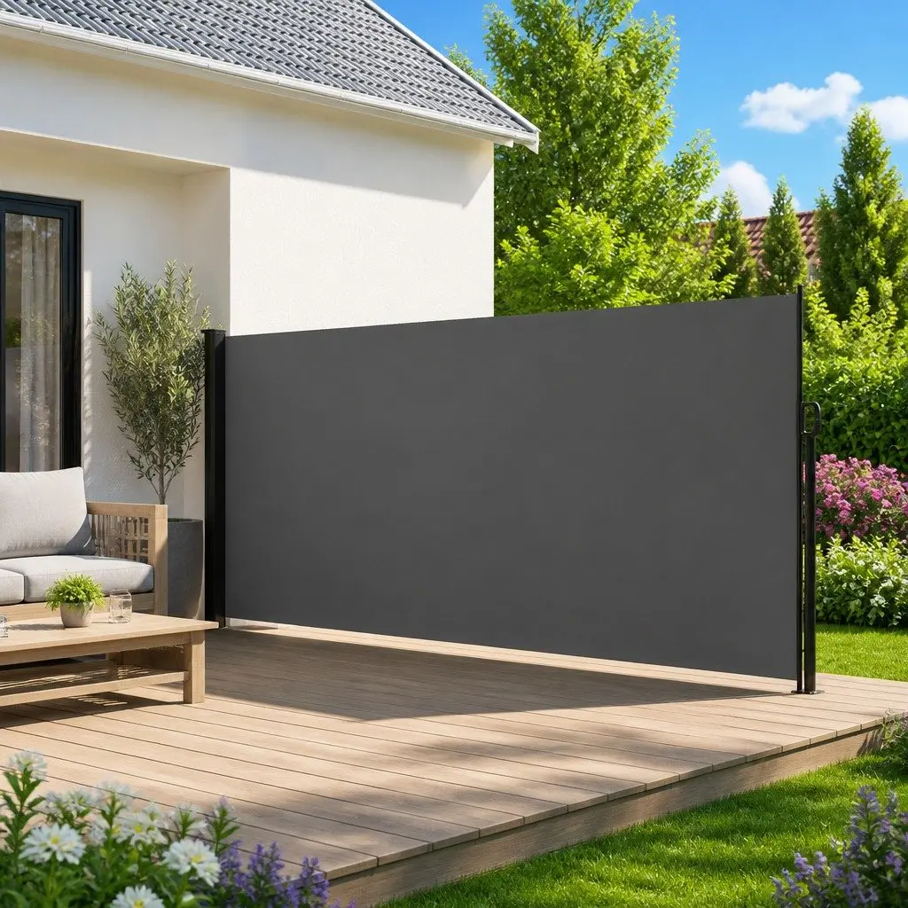 Retractable Side Awning Anthracite 160x300cm