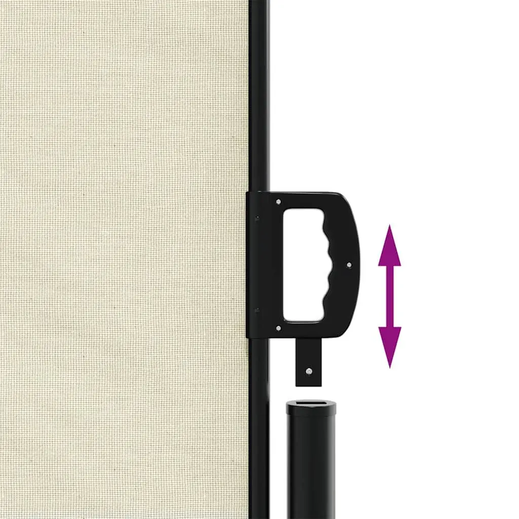 Cream Retractable Side Awning 180x300cm