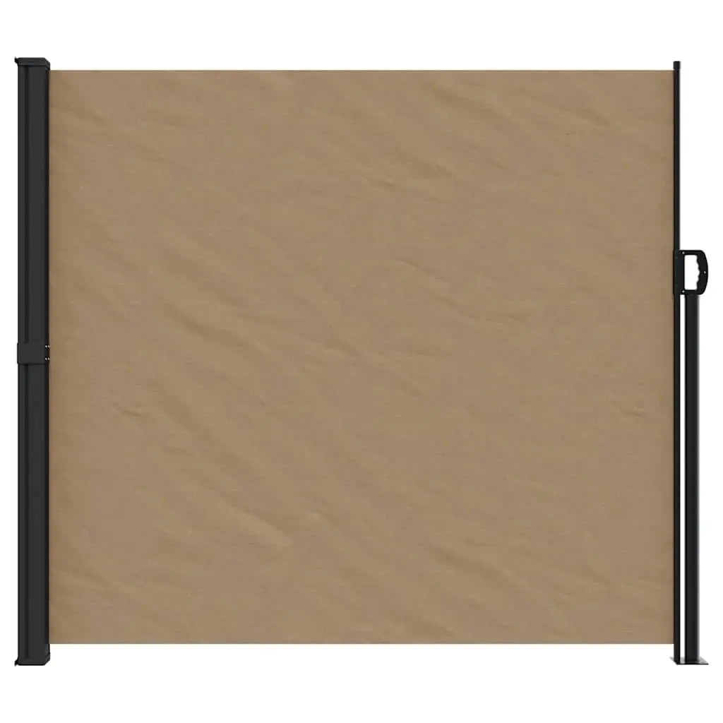 Retractable Side Awning Taupe 180x300cm