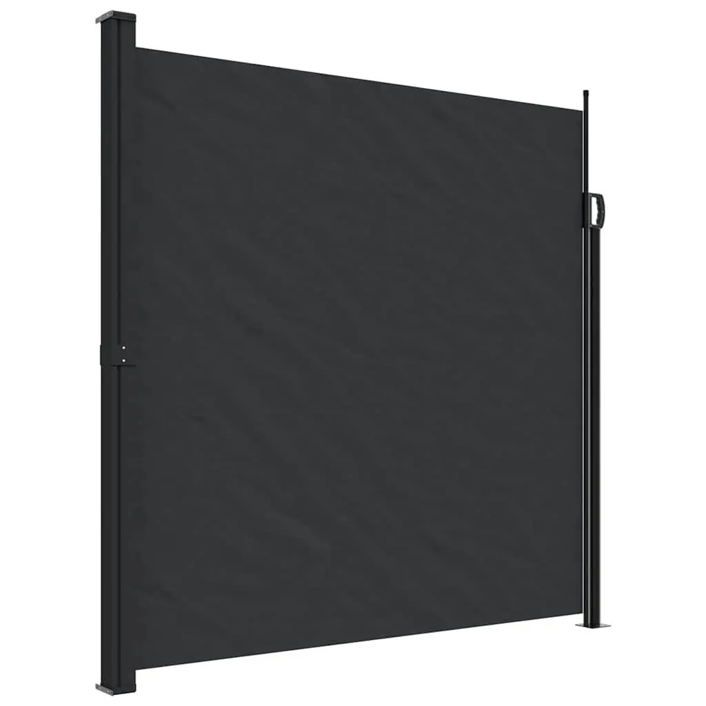 Black Retractable Side Awning 200x300cm
