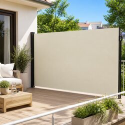 Quality Retractable Side Awning Cream 200x300cm