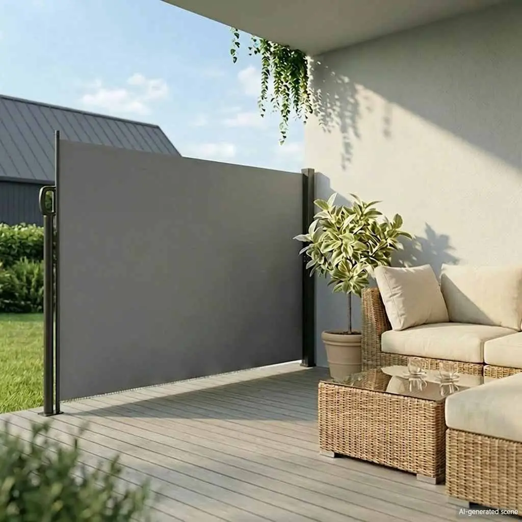 Retractable Side Awning for Outdoor Privacy