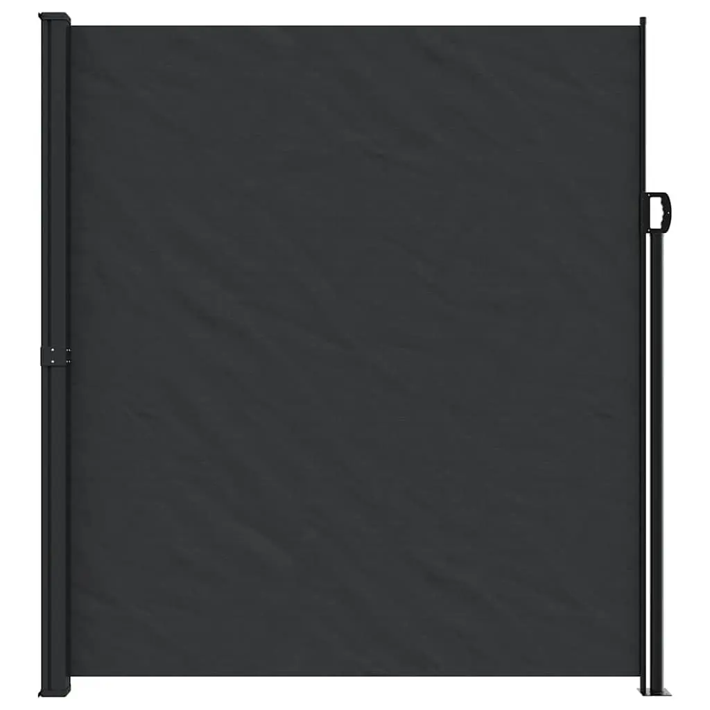 Black Retractable Side Awning 220x300 cm for Patios