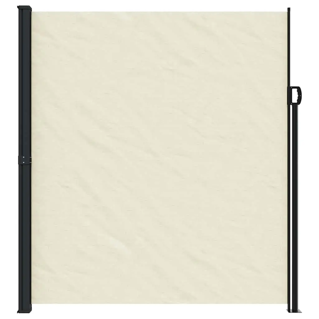 Cream Retractable Side Awning 220x300cm for Privacy
