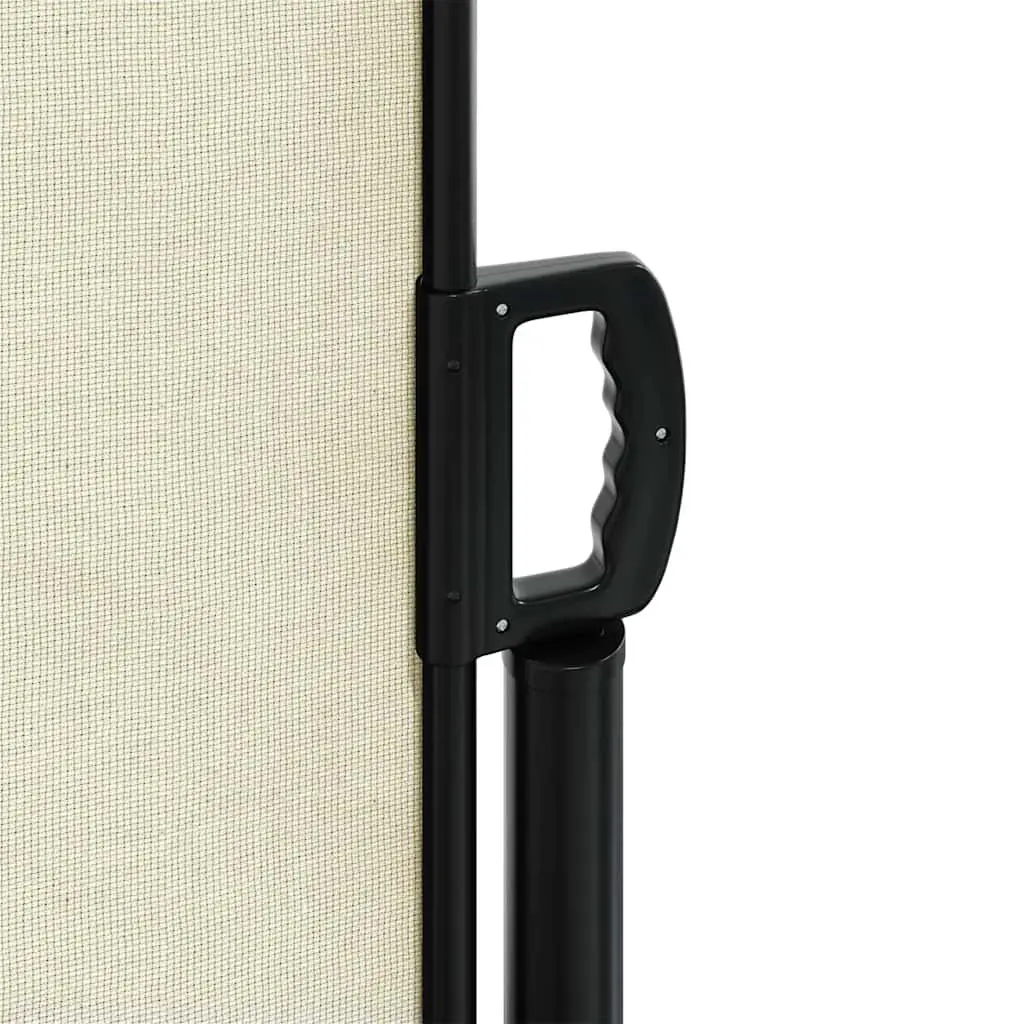 Cream Retractable Side Awning 220x300cm for Privacy