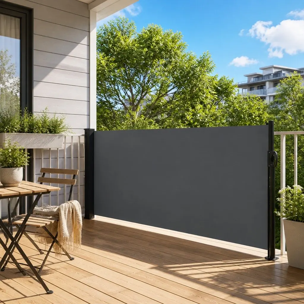 Retractable Side Awning for Outdoor Privacy