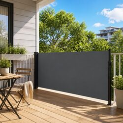 Durable Retractable Side Awning for Outdoor Privacy