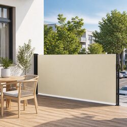 High-Quality Retractable Side Awning 120x500cm for Privacy