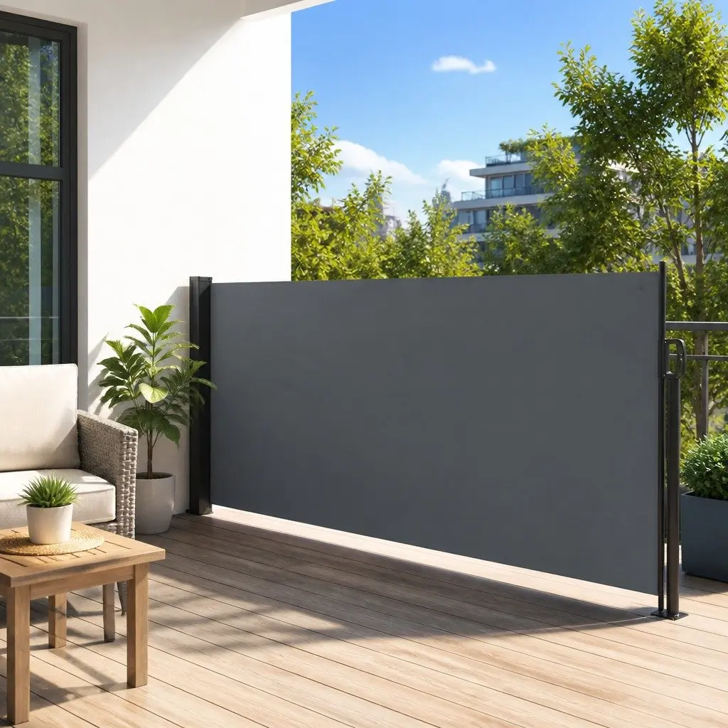 Retractable Side Awning 120x500cm Anthracite