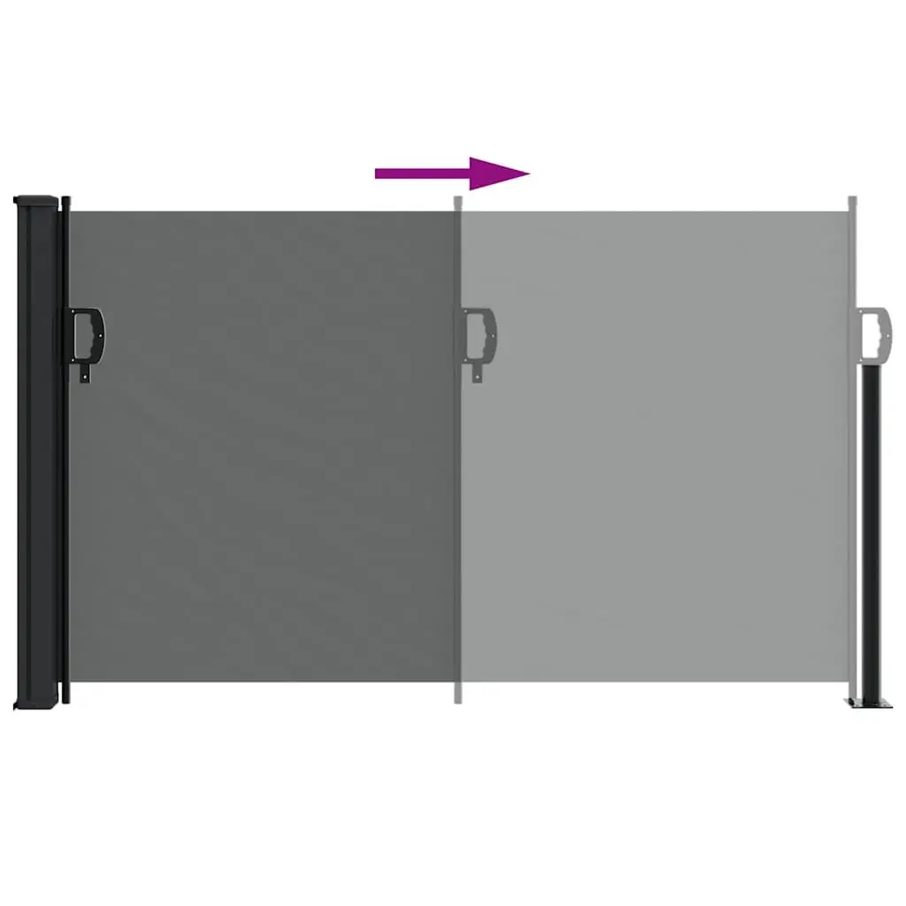 Retractable Side Awning 120x500cm Anthracite