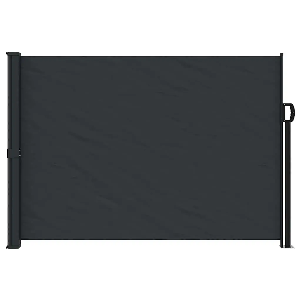 Retractable Side Awning 140x500cm Black