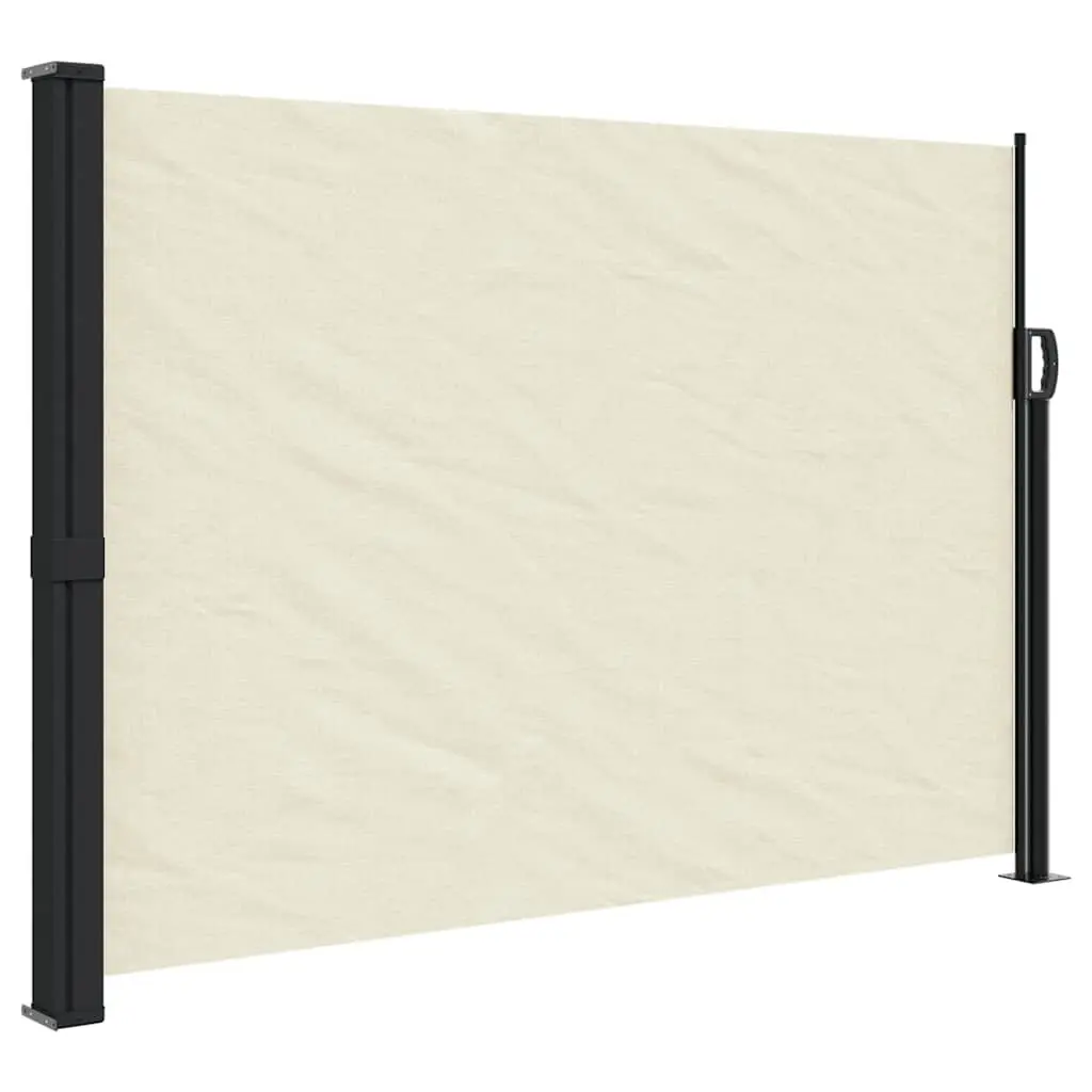 Cream Retractable Side Awning 140x500cm