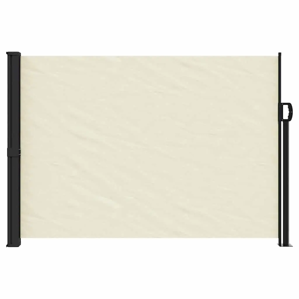 Cream Retractable Side Awning 140x500cm