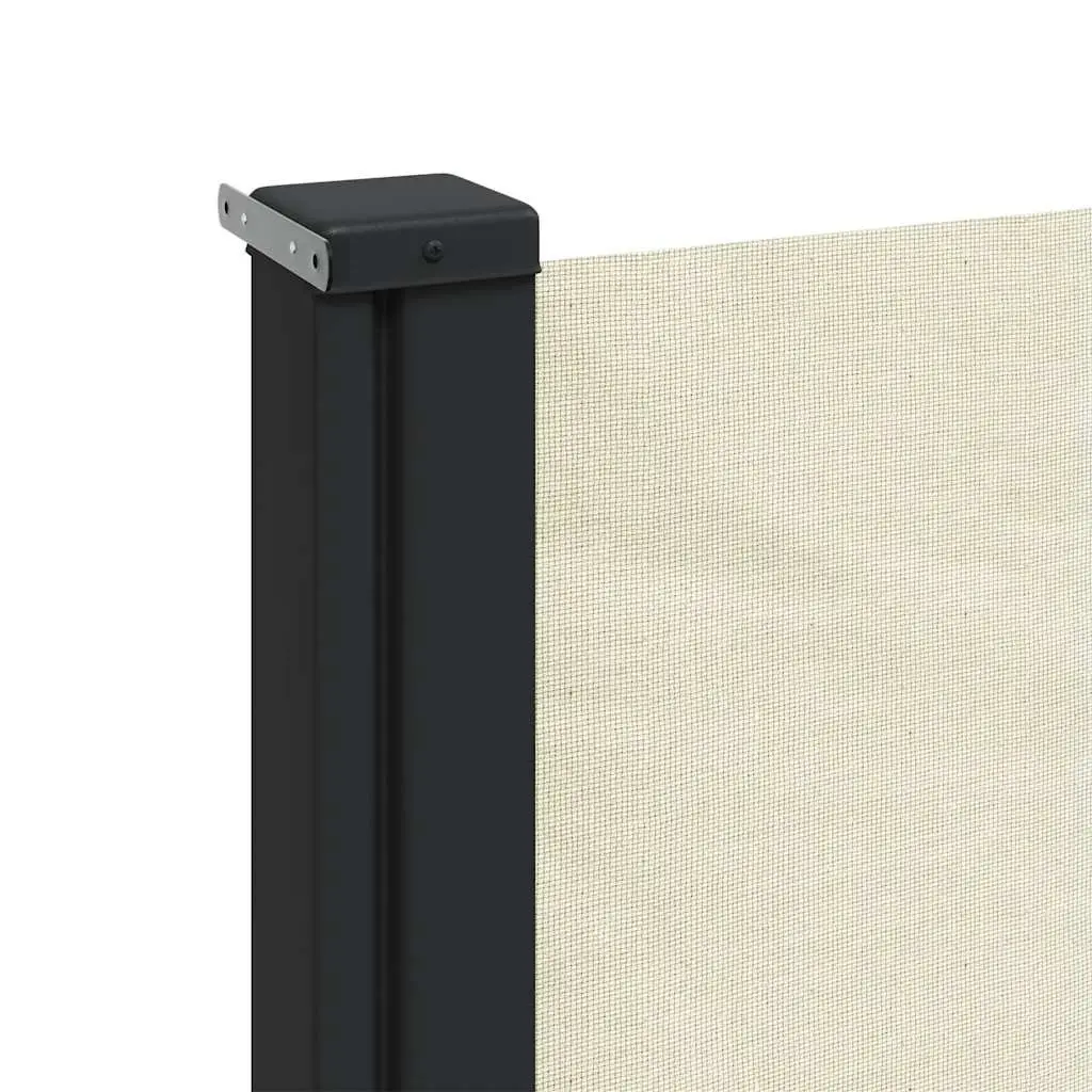 Cream Retractable Side Awning 140x500cm