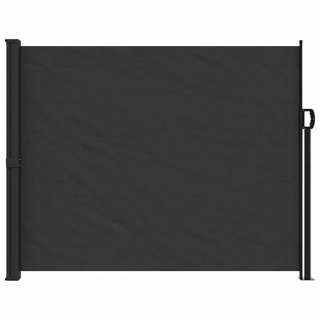 Retractable Side Awning Black 160x500cm