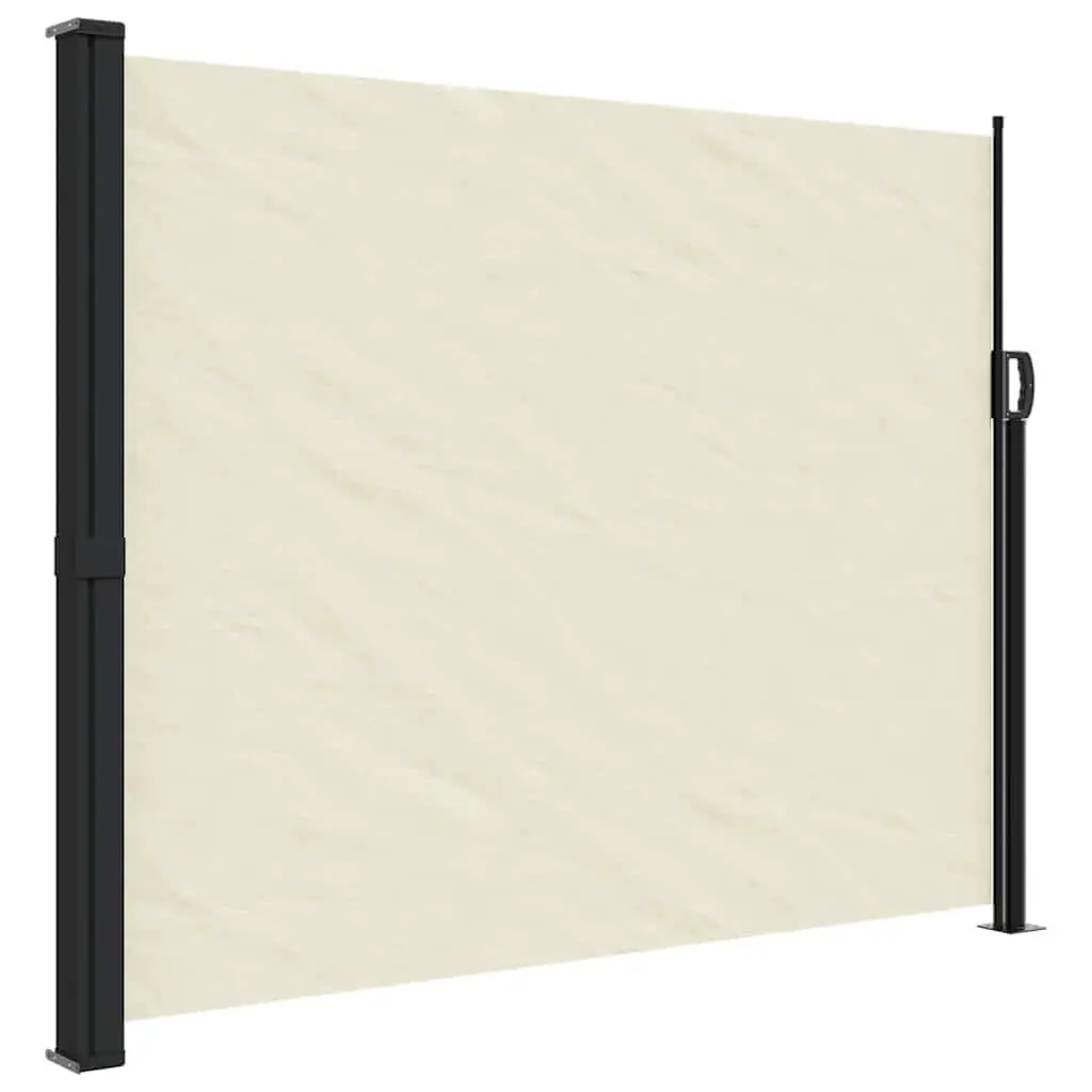 Retractable Side Awning Polyester 160x500cm Cream