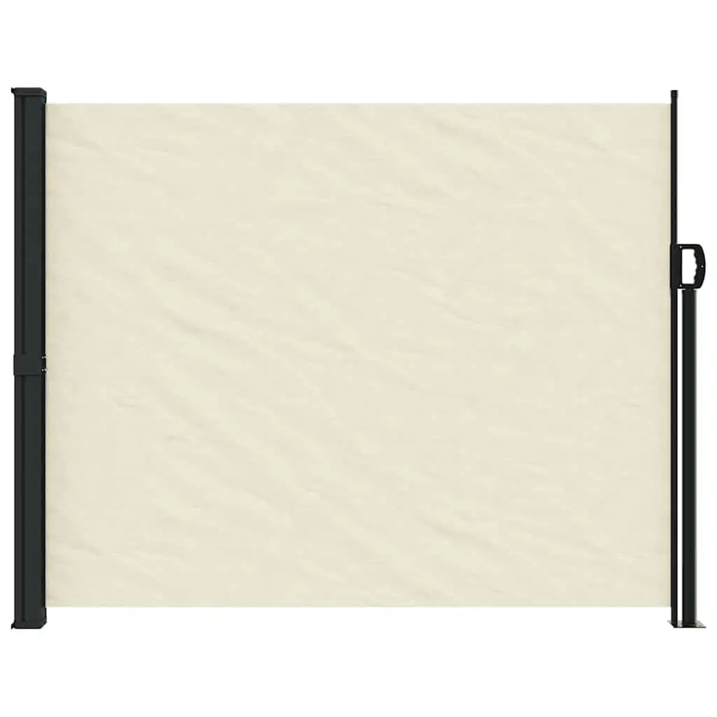 Retractable Side Awning Polyester 160x500cm Cream