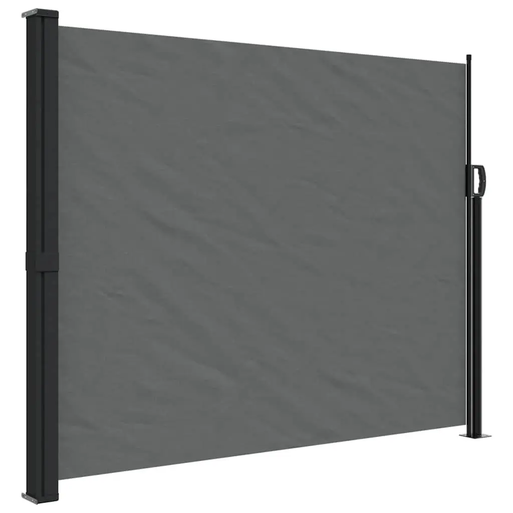 Anthracite Retractable Side Awning 160x500cm