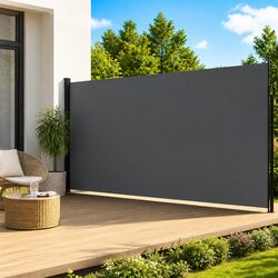 Premium Retractable Side Awning 200x500cm for Outdoor Privacy