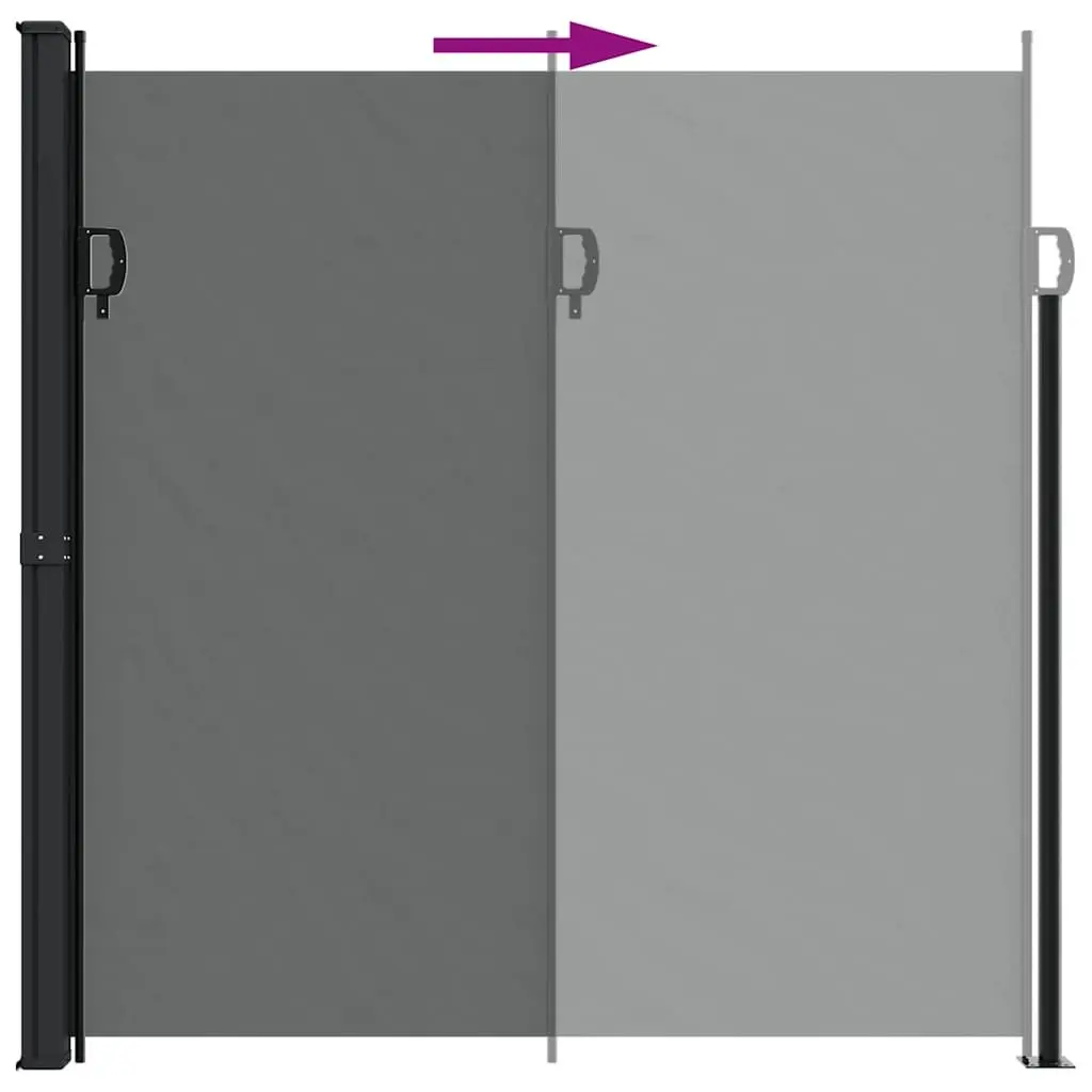 Retractable Side Awning 200x500cm for Outdoor Privacy