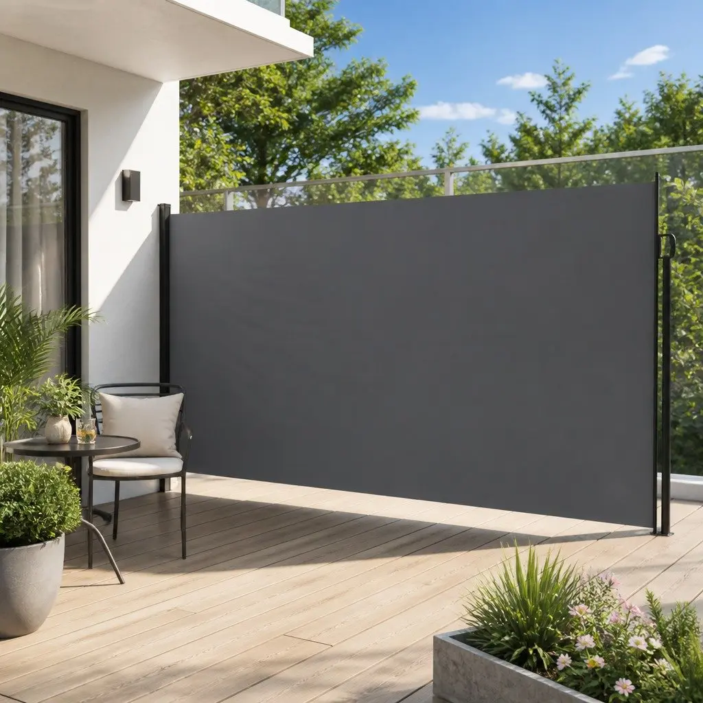 Retractable Side Awning for Outdoor Privacy