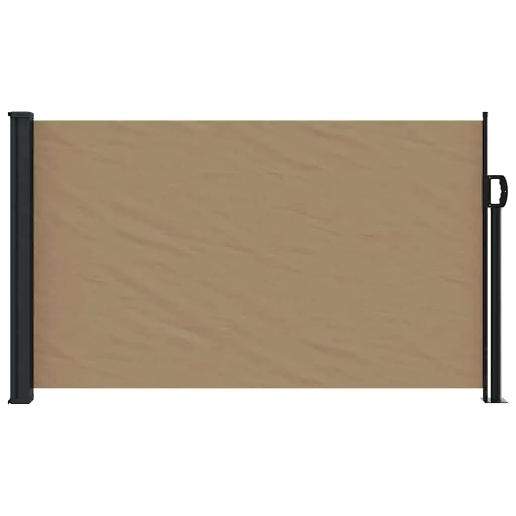 Retractable Side Awning Polyester 120x600 cm Taupe