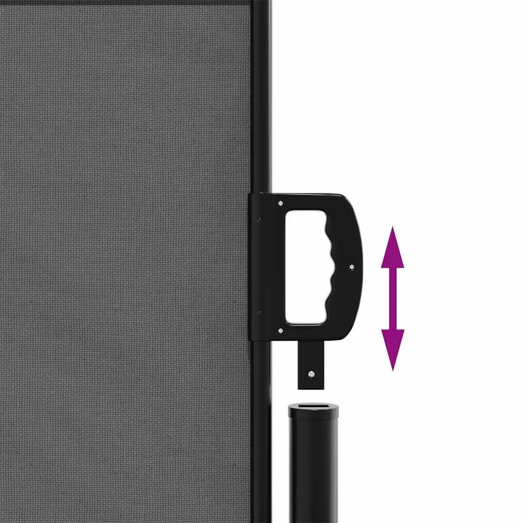 Retractable Side Awning Anthracite 140x600cm