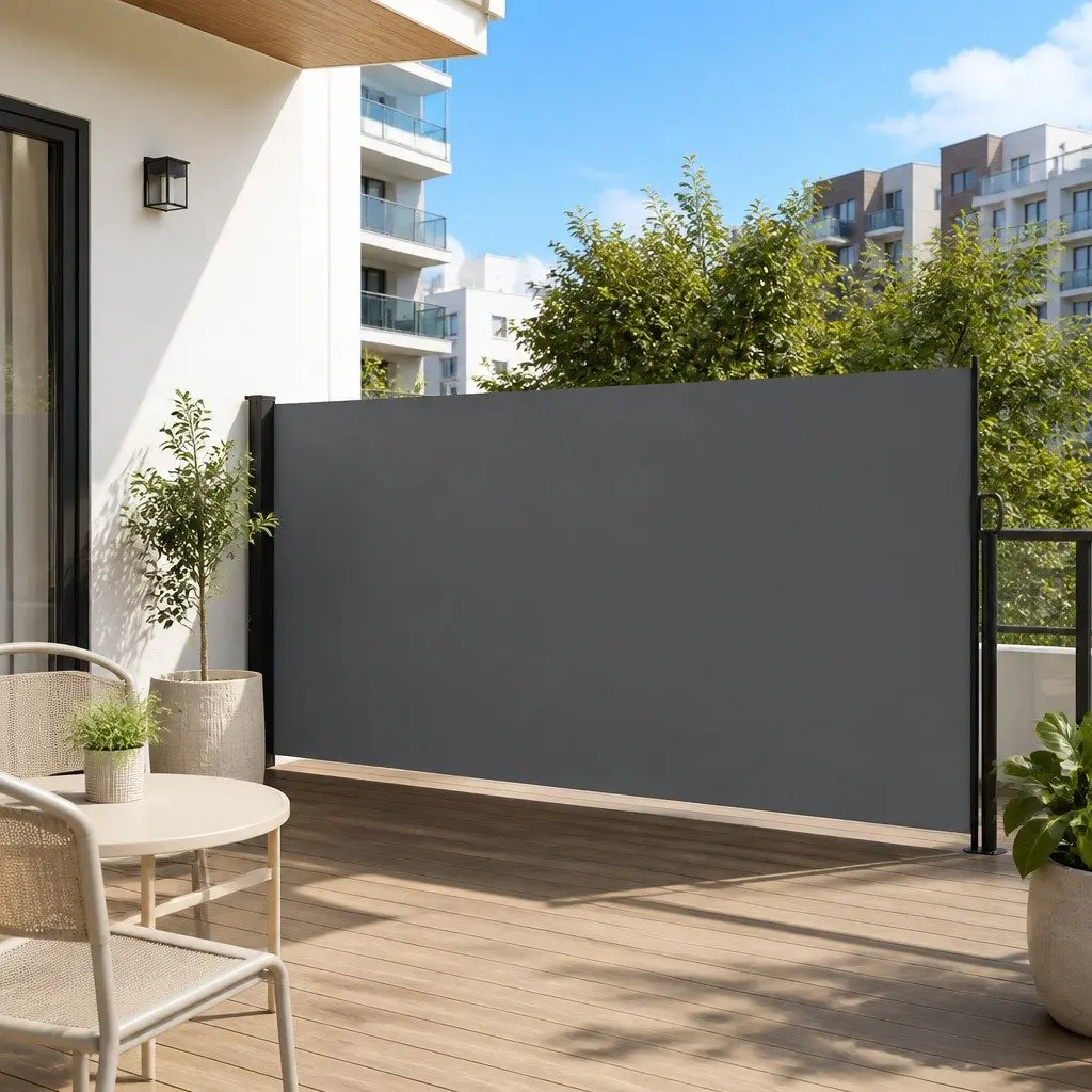 Retractable Side Awning 160x600cm for Gardens