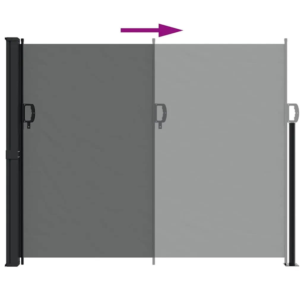 Retractable Side Awning 160x600cm for Gardens