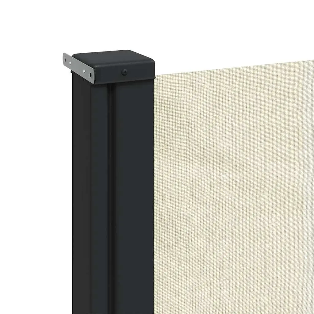 Cream Retractable Side Awning 180x600cm