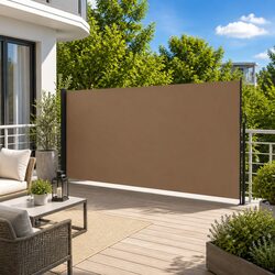 Retractable Side Awning Outdoor Privacy Screen Garden Patio Balcony Terrace