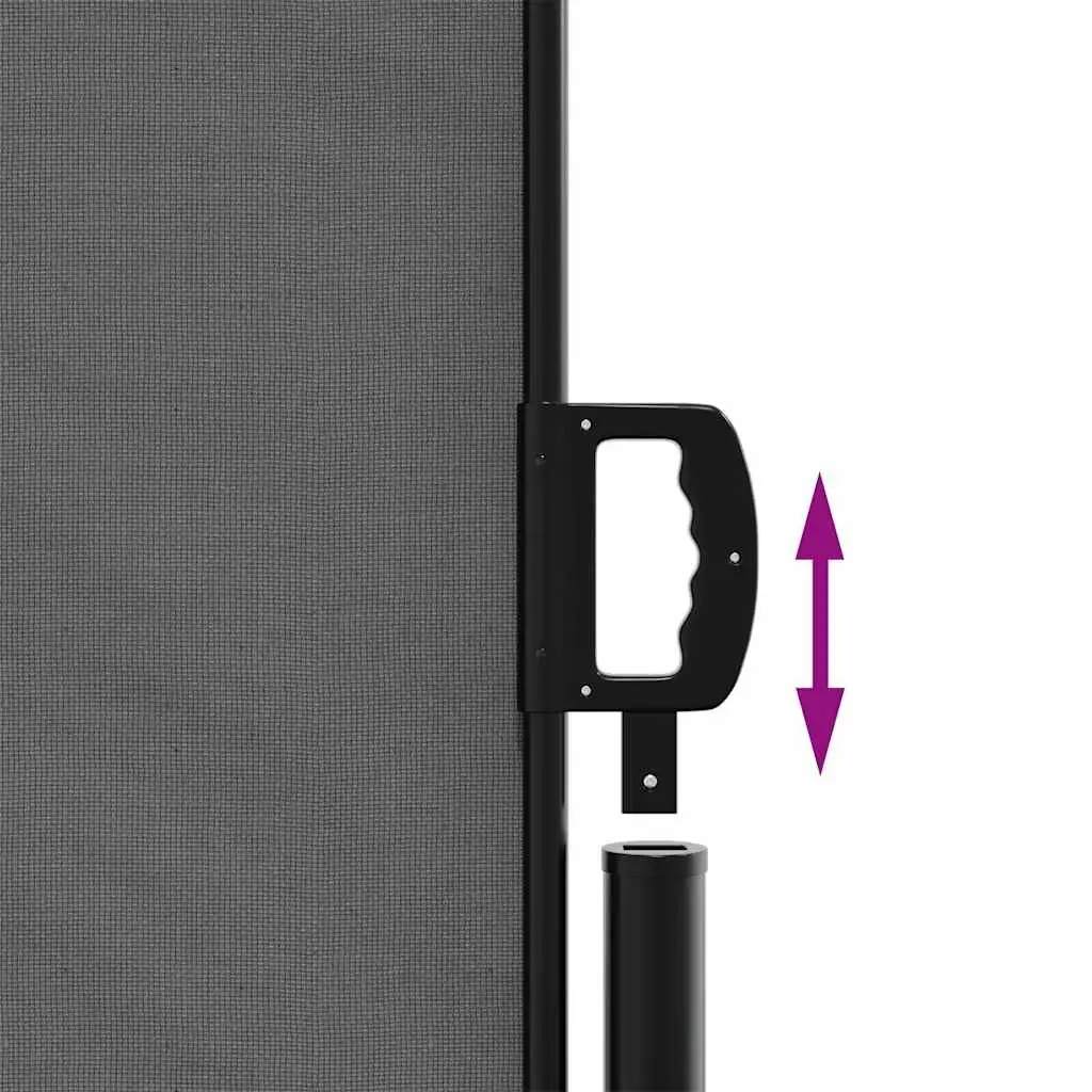 Anthracite Retractable Side Awning 180x600cm