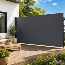 Quality Retractable Side Awning 200x600cm Anthracite