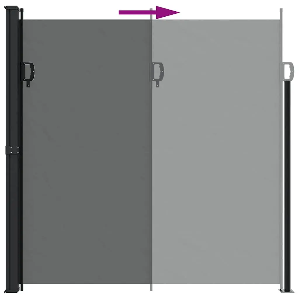 Retractable Side Awning 200x600cm Anthracite