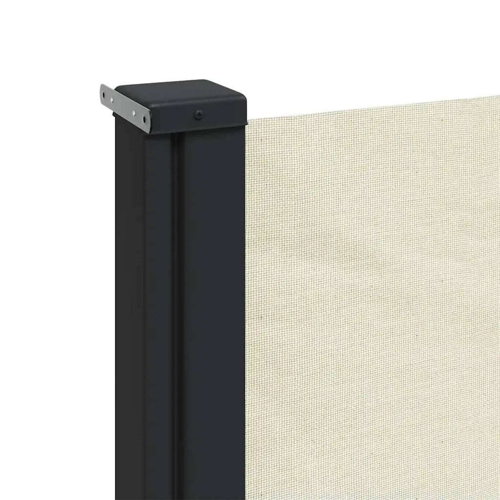 Cream Retractable Side Awning 220x600cm