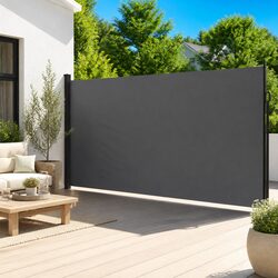 Premium Retractable Side Awning Screen 220x600cm
