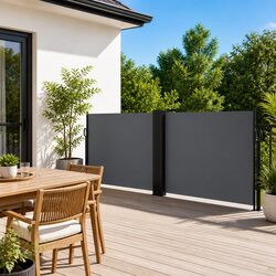 Premium Retractable Side Awning 100x1000cm for Your Garden