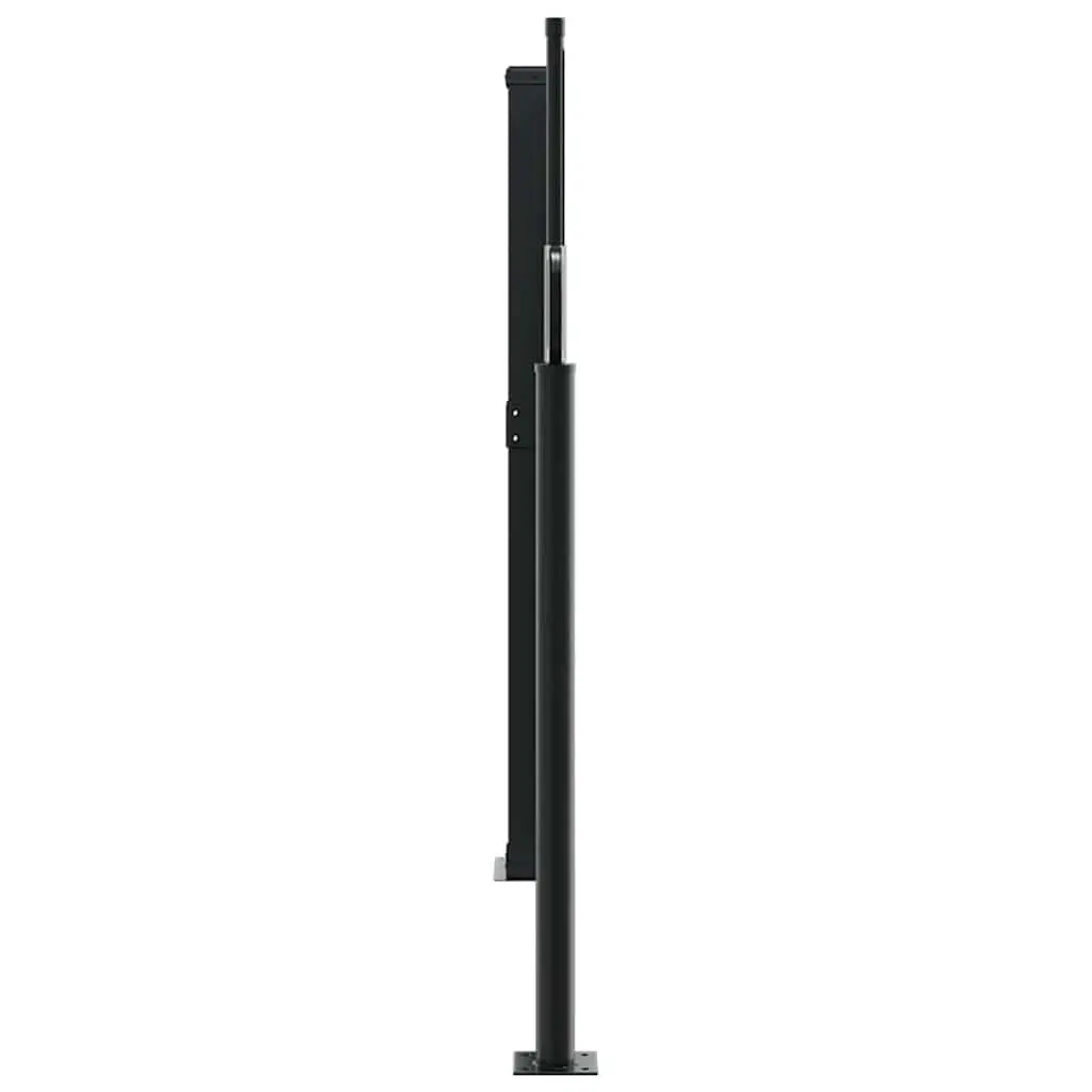 Black Retractable Side Awning 140x1000 cm