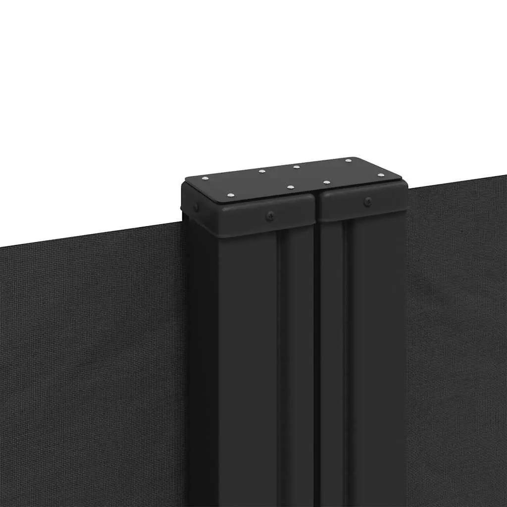 Black Retractable Side Awning 140x1000 cm