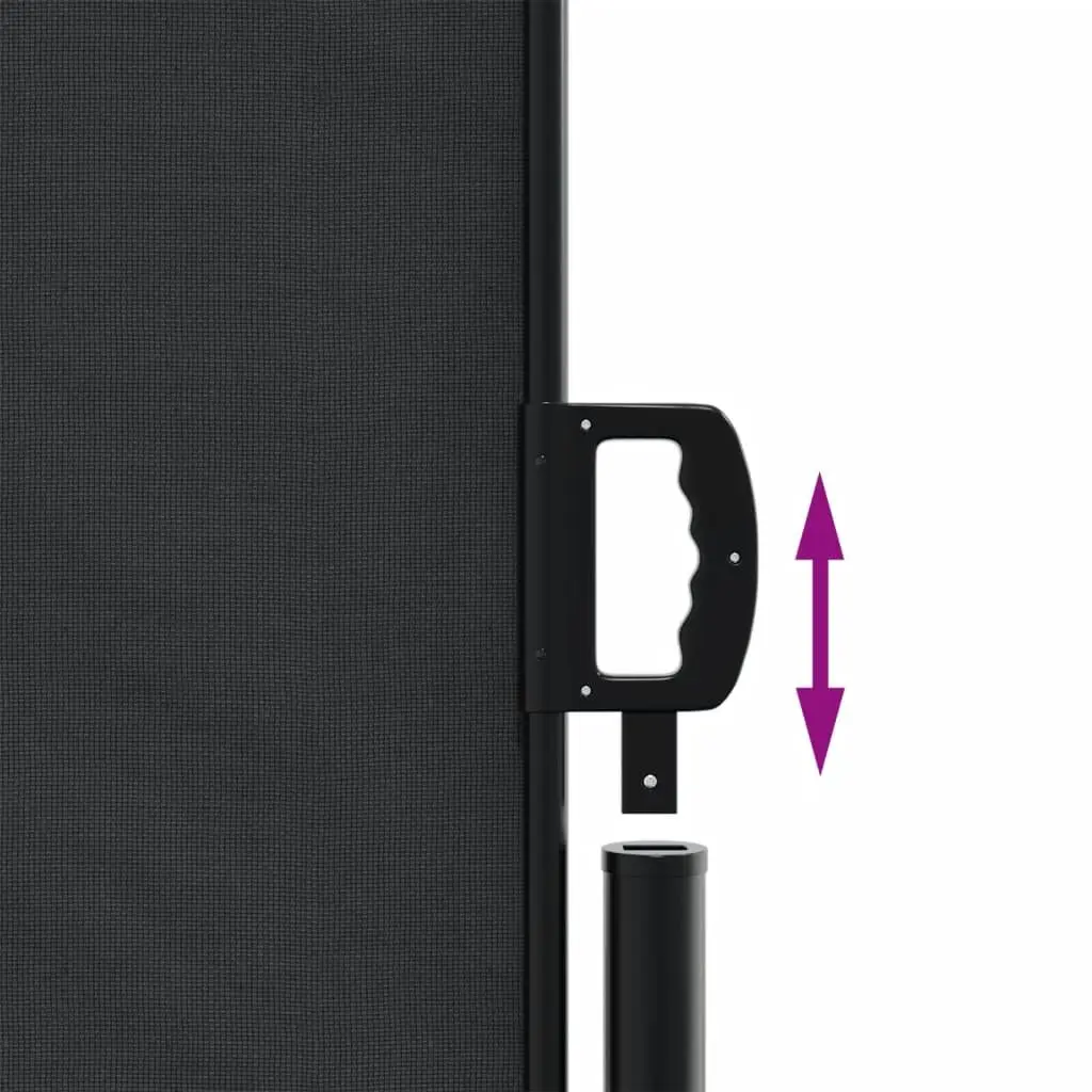 Retractable Side Awning 180x1000cm Black