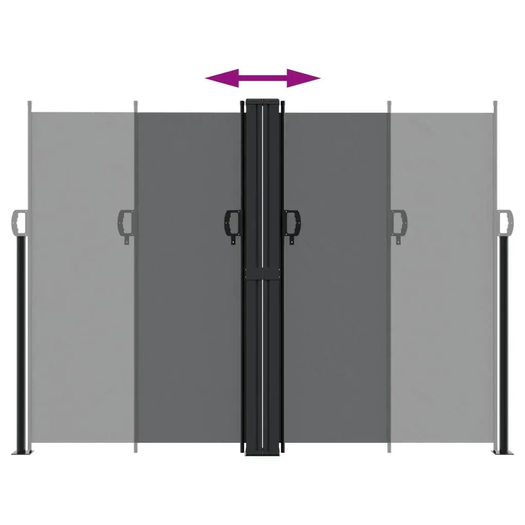 Retractable Side Awning 180x1000cm Black