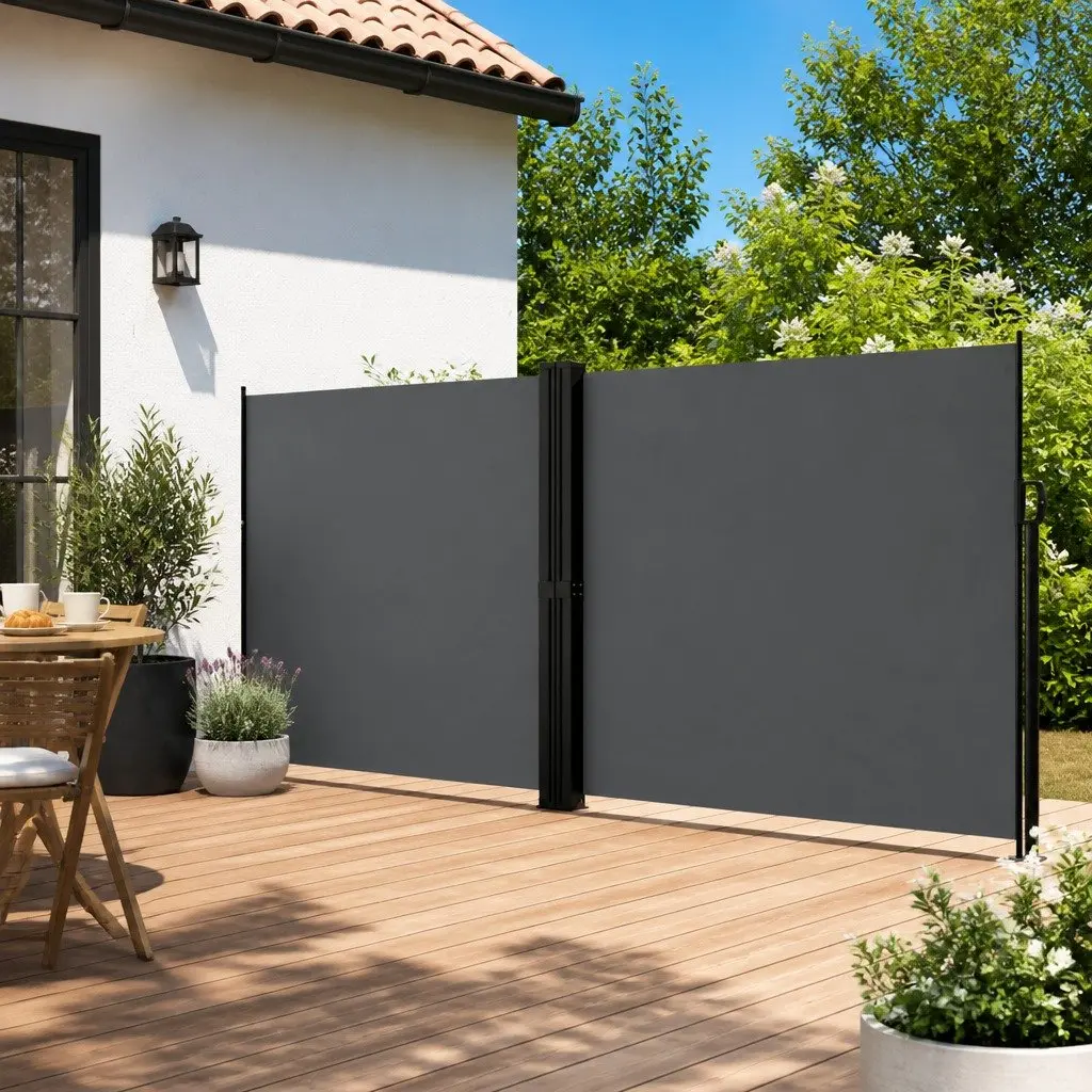 Retractable Side Awning for Outdoor Privacy