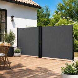 Durable Retractable Side Awning for Outdoor Privacy