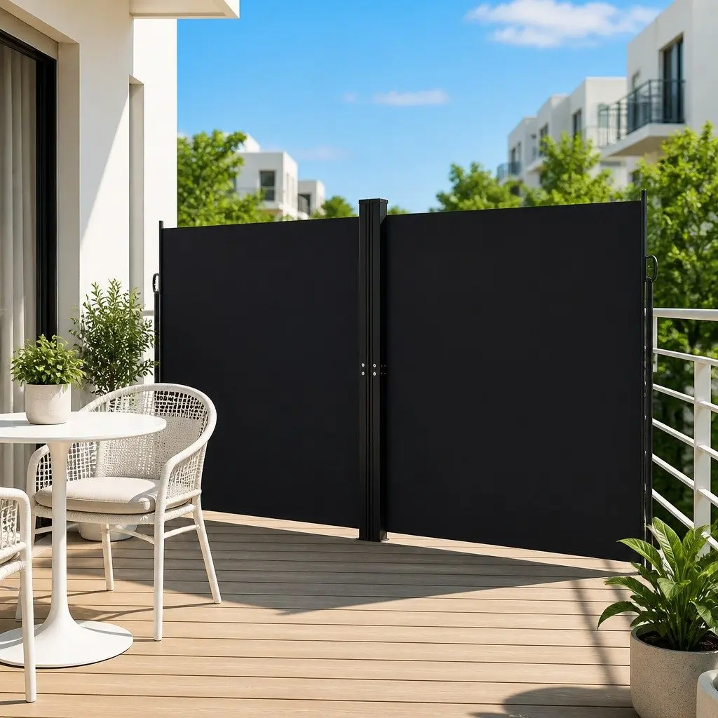 Retractable Side Awning 200x1200cm for Outdoor Spaces