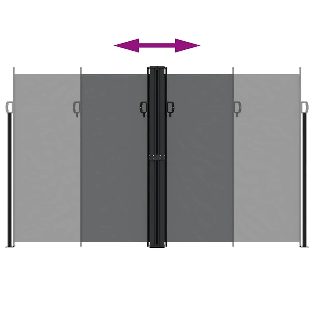 Retractable Side Awning 200x1200cm for Outdoor Spaces